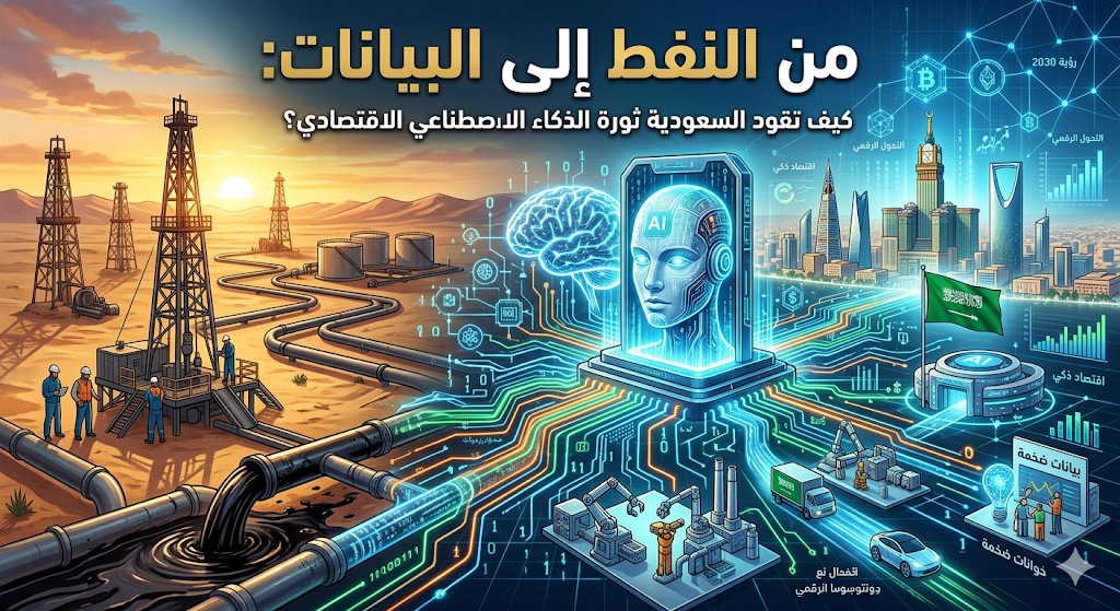 من النفط إلى البيانات: كيف تقود السعودية ثورة الذكاء الاصطناعي الاقتصادي؟