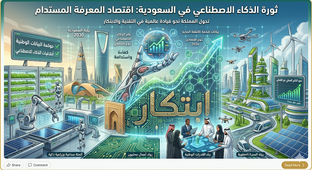 تحول السعودية نحو الذكاء الاصطناعي الاقتصادي