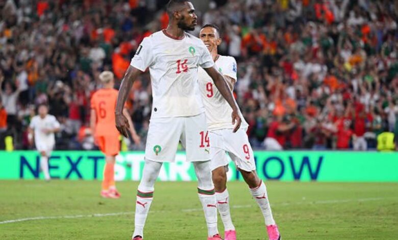 ‏منتخب المغرب يتأهل لدور ال ١٦ بكأس العالم لمقابلة منتخب كندا بعد تغلبه على منتخب هولندا بركلات الترجيح 🇲🇦 الف مبروك.