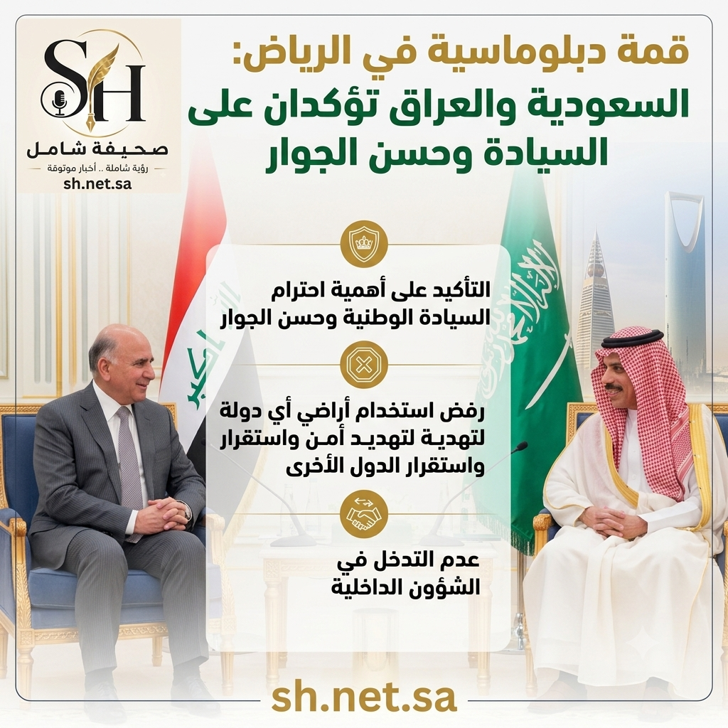 قمة دبلوماسية في الرياض.. السعودية والعراق تؤكدان على السيادة ورفض التهديدات الأمنية