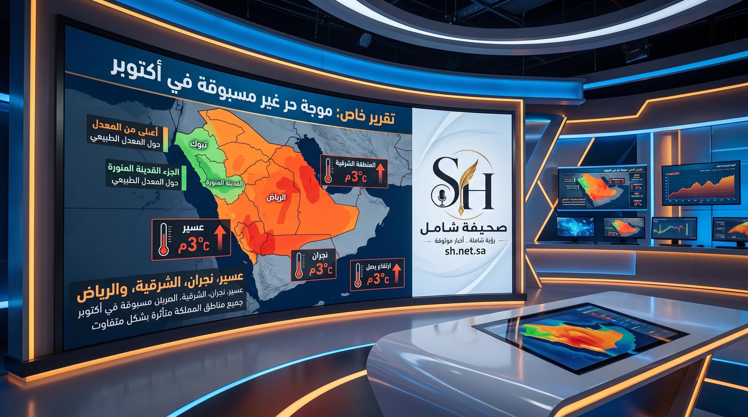 أكتوبر لاهب بامتياز ارتفاع درجات الحرارة عن المعدل بـ 3 درجات في 4 مناطق