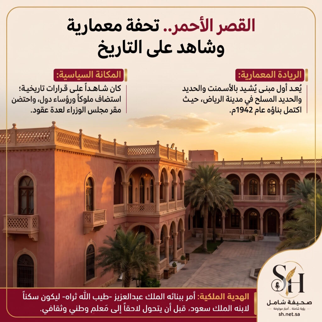 القصر الأحمر تحفة معمارية وشاهد على التاريخ