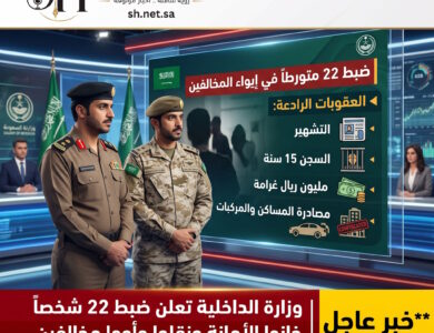 «خانوا الشرف والأمانة».. الداخلية تعلن ضبط 22 متورطاً في نقل وإيواء المخالفين وتتوعدهم بالسجن والغرامة
