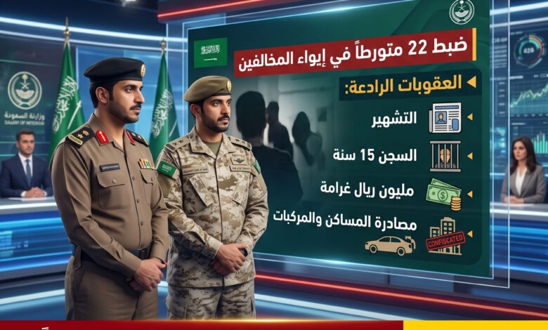 «خانوا الشرف والأمانة».. الداخلية تعلن ضبط 22 متورطاً في نقل وإيواء المخالفين وتتوعدهم بالسجن والغرامة