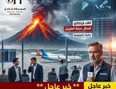 عاجل: سحب الرماد تشل مطار جاكرتا.. ثوران بركان "أناك كراكاتاو" في إندونيسيا يعطل أكثر من 200 رحلة طيران