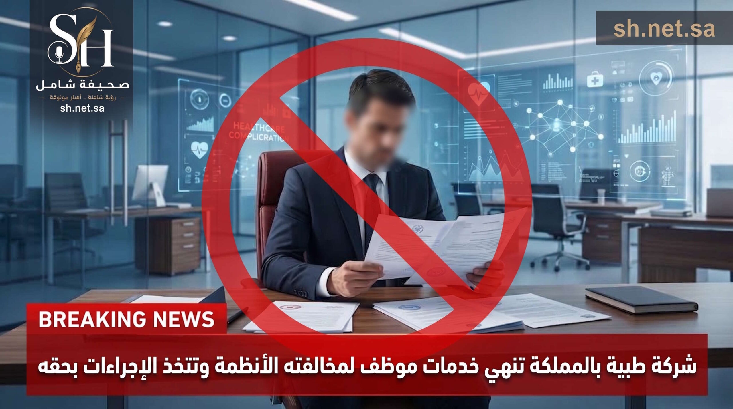 عاجل: شركة طبية بالمملكة تنهي خدمات موظف لدعمه ميليشيا الحوثي وتتخذ الإجراءات النظامية بحقه أعلنت إدارة شركة عيادات طبية متخصصة في المملكة العربية السعودية، رسمياً، إنهاء خدمات أحد موظفيها (يحمل الجنسية المصرية)، وذلك على خلفية رصد تفاعله وتأييده لمنشور يدعم ميليشيا الحوثي الإرهابية عبر شبكات التواصل الاجتماعي، مؤكدة الشروع في استكمال الإجراءات النظامية بحقه وفق القوانين واللوائح المرعية داخل المملكة.