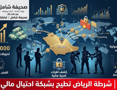 شرطة الرياض تطيح بشبكة احتيال مالي دولية وتضبط 9 مقيمين بتهمة تحويل مبالغ غير مشروعة